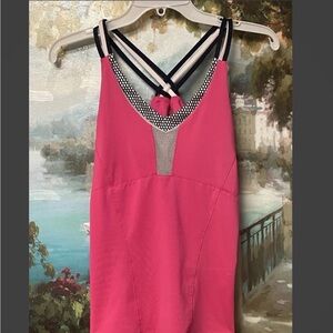 Lucky in Love Vibrant Pink Camisole with Strappy Detail